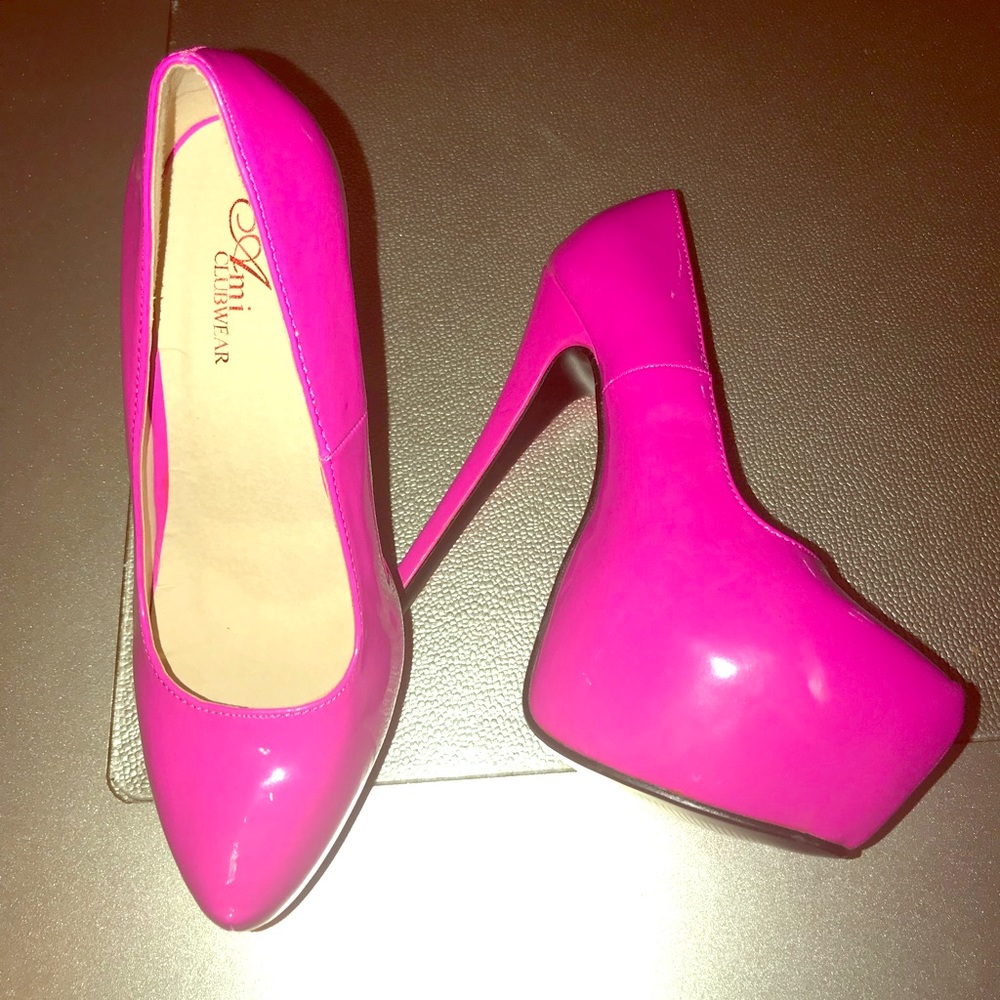 Hot Pink High Heel Shoes